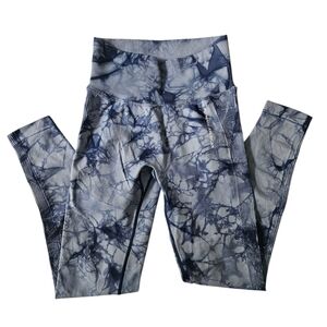 AUTHENTIC AMERICAN Blue Tie Dye "Scrunch Butt" Leggings | SZ S